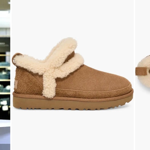 UGG Shoes - UGG Classic Ultra Mini Spillseam Genuine Shearling Bootie (Women)